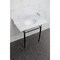 Kingston Brass 36 Carrara Marble Console Sink with Brass Legs, Marble WhiteMatte Black LMS3622M80 - alternate 2